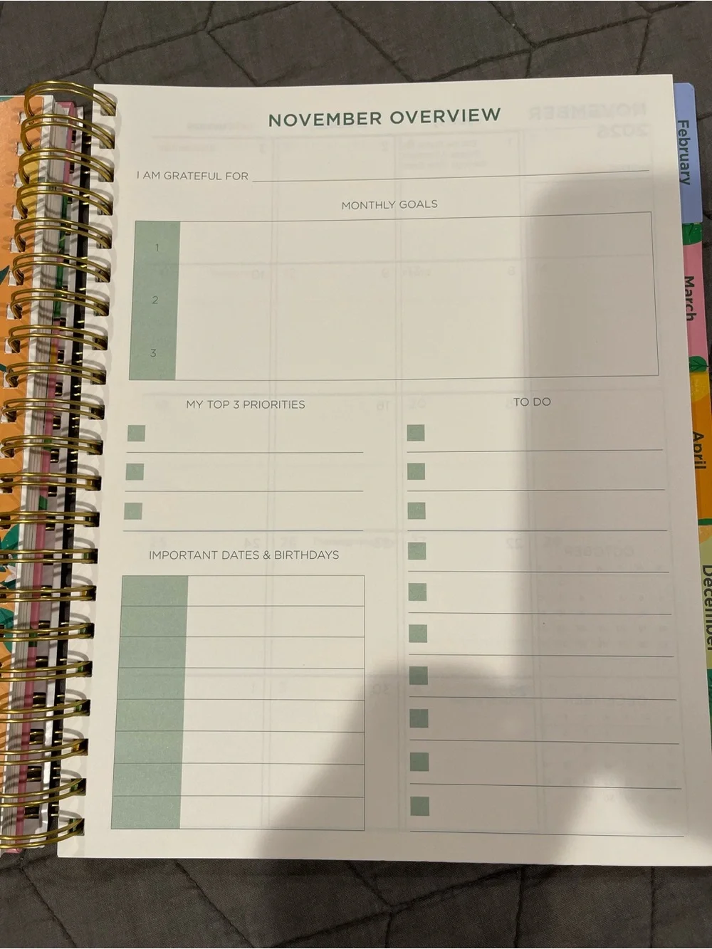 Pulsar 2026-2027 Weekly Planner Pink/Lemon Design New